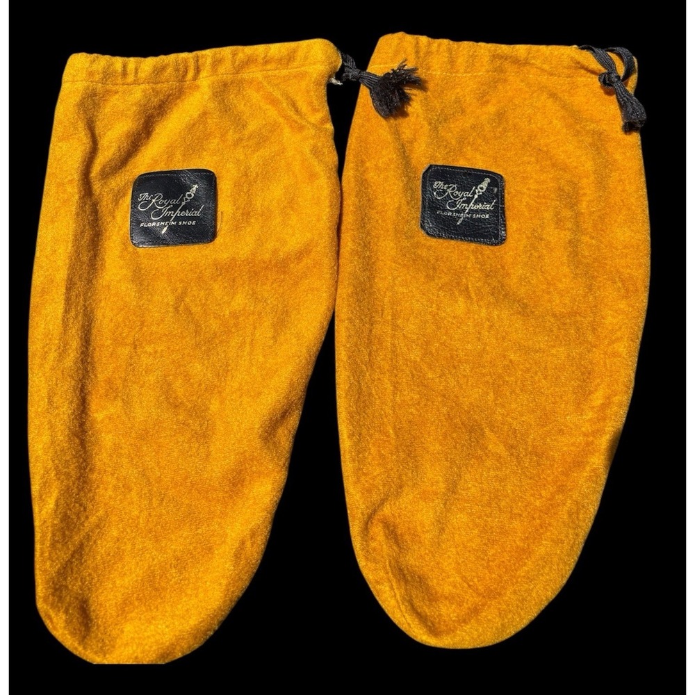 The Royal Imperial Florsheim Shoe Bag Set Golden Rod Vintage
